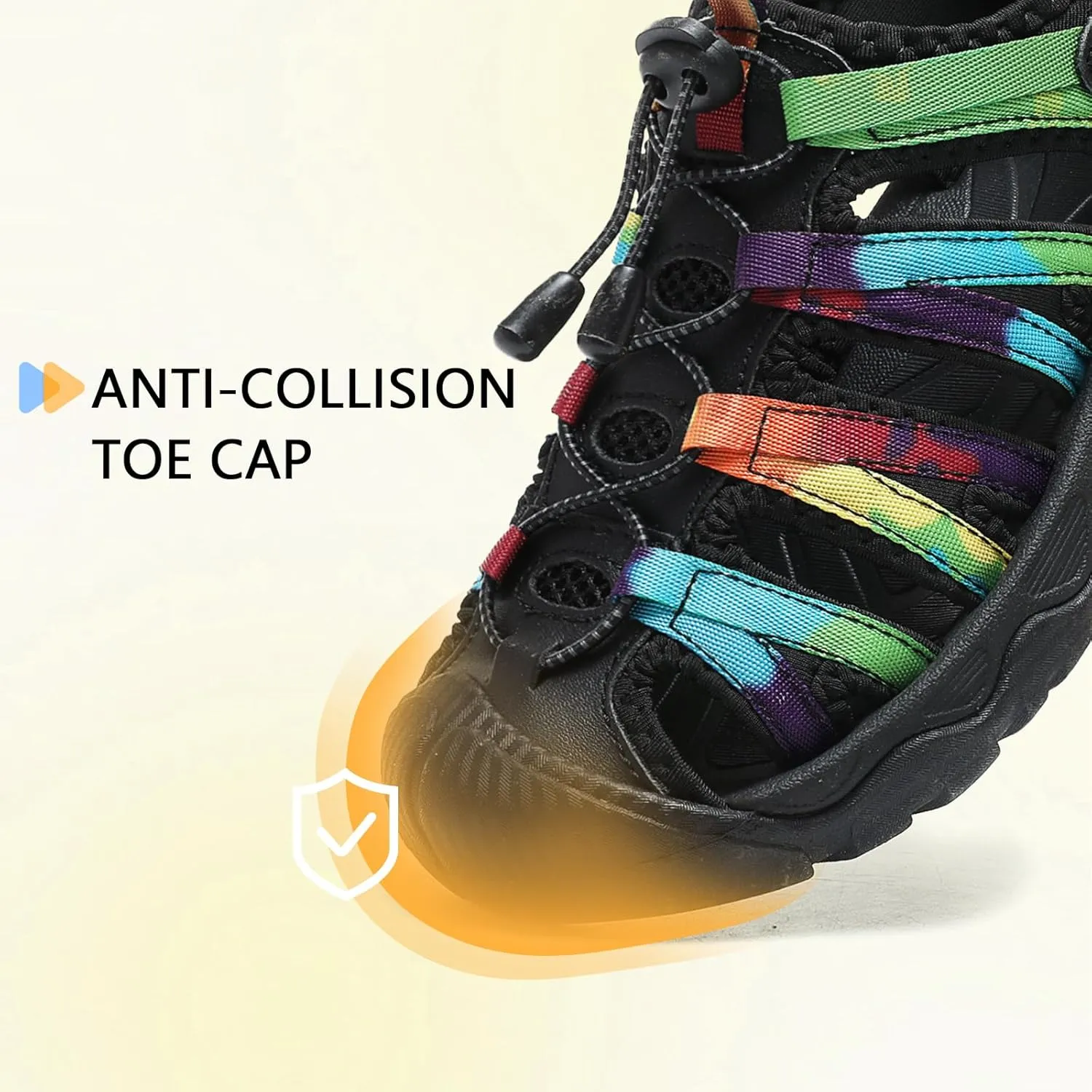 ziitop Womens Hiking Sandals Closed Toe Summer Outdoor Adventurous Beach Sandals Lace Adjustable Double Buckle Water Shoes